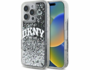 DKNY DKNY DKHCP16LLBNAEK iPhone 16 Pro 6.3 černo/černé pevné pouzdro Liquid Glitter Arch Logo