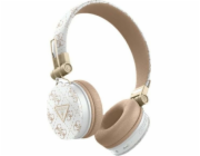Guess Guess Bluetooth ENC GUBH70E4PTMH sluchátka do uší bílá 4G trojúhelníkový kulatý tvar