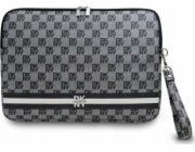 DKNY Pouzdro na rukávy DKCS16PVSHLK 16 černá/černá kostkovaný vzor s potištěnými pruhy