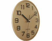 Karlsson Nástěnné hodiny zlaté 3D ČÍSLA, O 30,5 cm