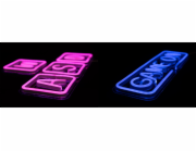 Nástraha PREYON Neon Wall Light WASD Purple Eye Bait (PBEB12GO) + Neon Wall Light GAME ON Blue Eye Bait (PPEB28WD)