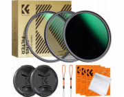 Filtr Kf Sada filtrů Nano-d 3v1 Uv Cpl Nd1000 K&f 49mm 49 + 2x víčka 2x pouzdra / Sku.2267v