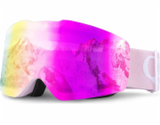 Bezrámové lyžařské brýle Qunature Pink - růžové