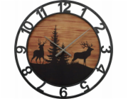 Nástěnné hodiny Boltze se zimním motivem, LUDWIG, O 70 cm
