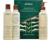 AVEDA_SET Rosemary Mint Shampoo šampon na vlasy 250 ml + Rosemary Mint Weightless Conditioner vlasový kondicionér 250 ml + Rosemary Mint Hand and Body Wash mycí prostředek na tělo a ruce 250 ml