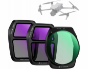 Kf sada filtrů 3v1 polarizační CPL šedá ND ND8 ND16 pro DJI AIR 3S K&F SKU.2341