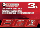 Nízkoprofilový hydraulický zvedák Forcekraft 3t s otočnou...