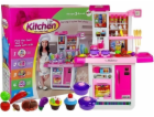 LeanToys Kitchen Pink with Water Pots Food Sound