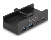 Delock - Rozbocovac - 5 Gbps, external, with locking screw - 2 x USB-C + 2 x USB - desktop