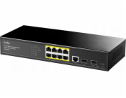 Cudy GS2008PS2 síťový přepínač Řízený L2 Gigabit Ethernet (10/100/1000) Podpora napájení po Ethernetu (PoE) Černá