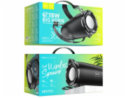HOCO HC5 Cool Enjoy Přenosný reproduktor Blutooth/ FM/ TF karta/ paměťové zařízení USB/ AUX 2 x 15 W Černá
