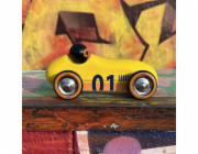 Vilac Dřevěné auto Old Sport Compet žluté