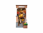 RoboTime 3D skládačka Zarážka na knihy Miniatura domečku Sakurová ulička s vínem