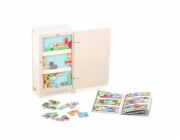 Vilac Dřevěná magnetická hra Ulož to správně! Lednička