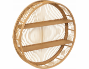 Nástěnná police Atmosphera Round Ina z bambusového dřeva, O 70 cm