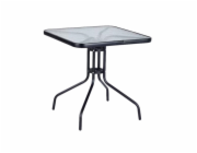 Venkovní stůl, černý, 60 cm x 60 cm x 70 cm