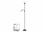 Platinet PFLF066B podlahová lampa E27 + E14, černá