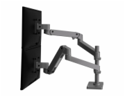 ERGOTRON LX Pro Dual Stacking Arm, stolní dvouramenný držák pro 2 monitry, šedá