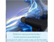 BAZAR - Kendox masážní pistole Muscle Relief, černá, 20 W ~ 50 W - Poškozený obal (Komplet)