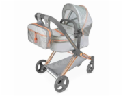 Dětský kočárek DeCuevas pro panenky 3 v 1 s batůžkem CITY X 2024 - 73 cm, skládací