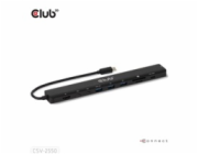 Club3D Dokovací stanice USB-C 10v1, 140W PD, 1xHDMI, 3xUSB-C, 3xUSB, 1xRJ45, černá