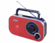 Radio Roadstar, TRA-2235/RD, přenosné, FM, repro, anténa, baterie