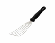 Obracečka de Buyer, 4235.00 FKOfficium, nerezová ocel, délka nerezové části 17 cm, celková délka 31 cm, ergonomicky tvarovaná rukojeť, očko