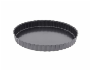 Forma na koláč de Buyer, 4705.32, žlábkovaná, pevné dno, železný materiál, nepřilnavá, průměr 32 cm
