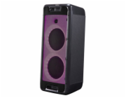 Reproduktor AKAI, Party box 800, přenosný, Bluetooth, FM rádio, TWS funkce, LED světelné efekty, 50 W RMS
