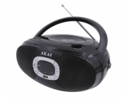 CD přehrávač AKAI, BM004A-614, bluetooth, AM/FM rádio, LCD displej, USB, CD, 2 x 1 W RMS