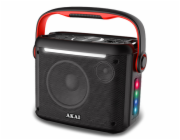 Reproduktor AKAI, ABTS-K5, přenosný, bluetooth, FM, TWS, dálkový ovladač, bezdrátový mikrofon, 30 W RMS