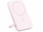 Bezdrátová powerbanka Baseus PicoGo Qi2 5000mAh, 20W růžová