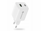 everActive GaN nástěnná nabíječka 1X USB, 1X USB-C 45W QC...