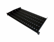 Pevná police 19&quot;1U hloubka 250mm se 2 upevňovacími body Černá