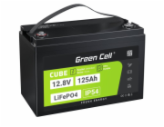 Green Cell CUBE LiFePO4 125Ah 12,8V 1600Wh lithium-železofosfátová baterie pro karavan, solární, off-grid systém, loď
