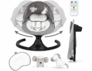 Elektrické odrážedlo 2v1 luxi pro děti s moskytiérou a bluetooth melange/black