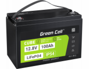 Green Cell CUBE LiFePO4 100Ah 12.8V 1280Wh Lithium Iron Phosphate Battery for Photovoltaics, Caravans, Boats