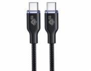 TB USB C - USB C 60W Glamour kabel 1,5m černý