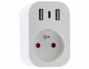 IMMAX NEO SMART chytrá vnitřní zásuvka s kolíkem (typ E)/ 16A/ 2x USB/ 1x USB-C/ Zigbee/ LIDL/ TUYA