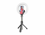 Selfie tyč/stativ Puluz se světelným kroužkem LED
