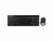 A4tech FG2400 Air2, bezdrátový kancelářský set klávesnice s myší, CZ, černá