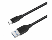 KABEL AUKEY USB-A - USB-C, 5GBPS, QC 15W, OPLETENÝ, 2M