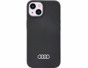 Audi Silikonový kryt pro iPhone 14 6.1 černý/černý pevný kryt AU-LSRIP14-Q3/D1-BK