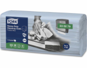 Tork 530279 - Čisticí utěrka z netkané textilie v dílcích, opakovaně použitelná, modrá - 105 kusů