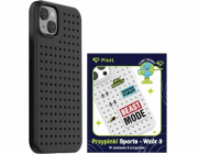 Pinit Pouzdro Set Pinit Dynamic + Sports Pin pro iPhone 14 6.1 černé/černé s vzorem 3