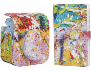 LoveInstant Pouzdro pro Fujifilm Instax Mini 12 + album na 96 fotografií / barevné skvrny