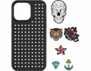 Pinit Pouzdro Set Pinit Dynamic + tetovací pin pro iPhone 14 Pro Max 6.7 černá/černý vzor 3