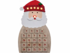 NoName Adventní kalendář svítící ve tvaru Santa Clause pr...