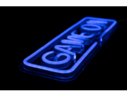 PREYON Neonové herní LED nástěnné světlo GAME ON Blue Eye Bait (PBEB12GO)
