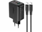 Acefast Nabíječka 1x USB-A 2x USB-C 3A (6974316280279)